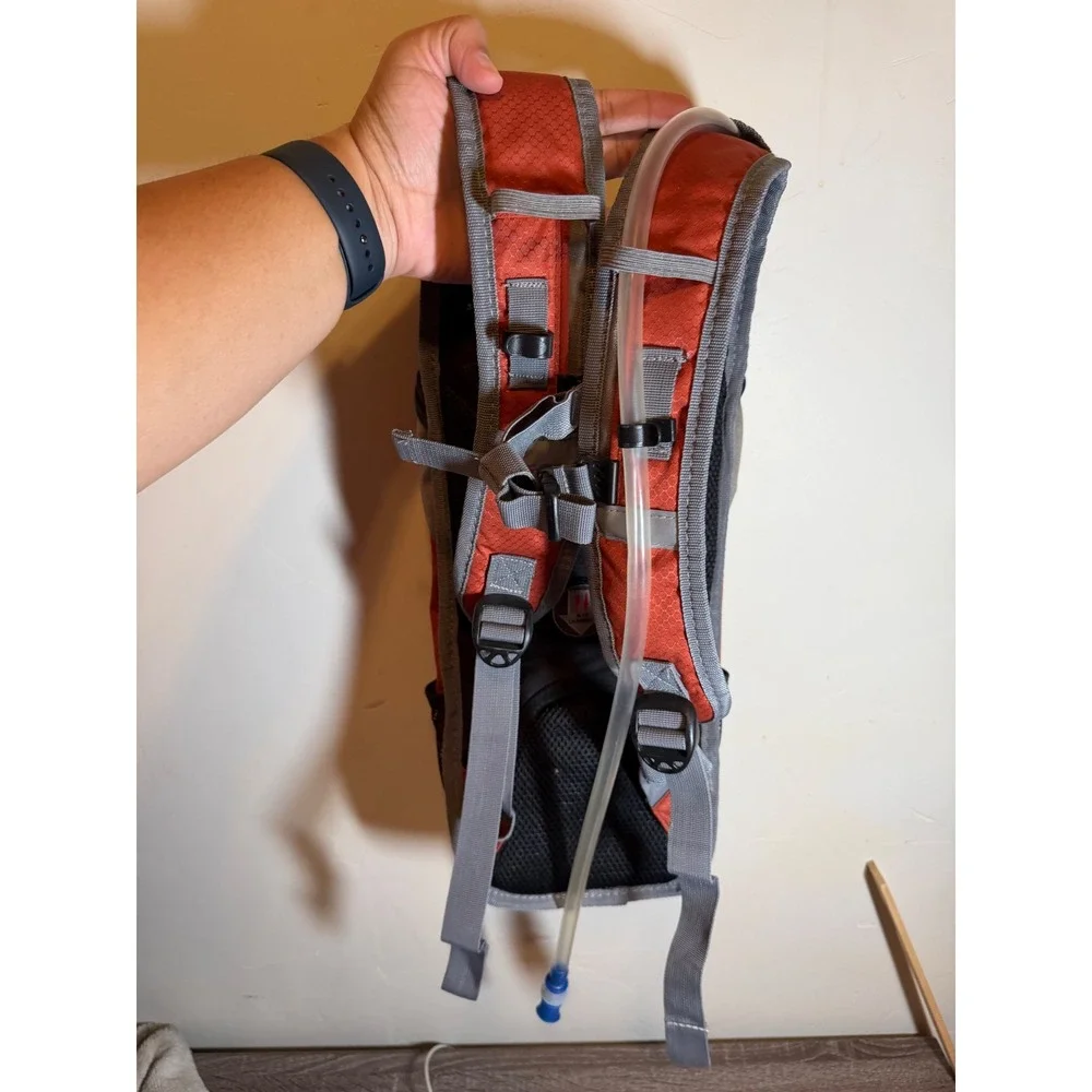 Northwest Territory Hydration Backpack Hiking Outdoor Gear Orange Grey OS